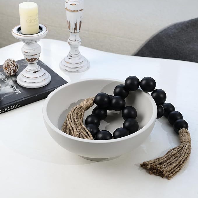 Concrete Fruit Bowl for Kitchen Counter - Modern Home Decor, Large Decorative Bowl for Fruits, Keys, and Candy, Durable and Stylish Design-Ruum Studio Home