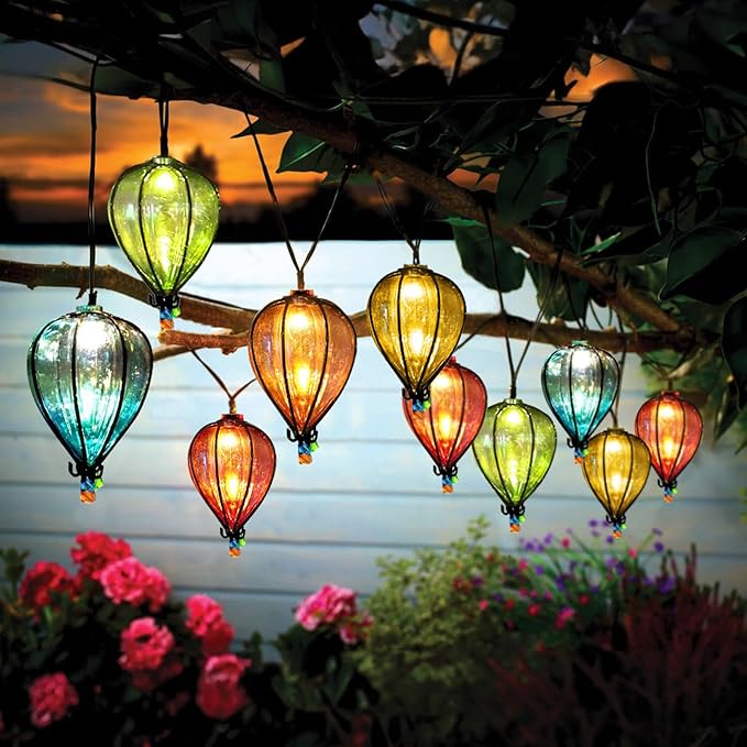 16 Pcs of 11FT Multicolor String Lights with 10 Bulbs, UL Listed Connectable Waterproof Decorative LED Lights Hanging for Backyard Patio, Indoor/Outdoor for Christmas Wedding Party Festival Lighting-Ruum Studio Home