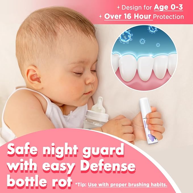 Mouth Spray for Kids, Toddler Toothpaste Helper, Fluoride Free Baby Toothpaste Cavity Protection, Oral Care with Natural P113+ Antibacterial Peptide - for Newborns to Age 6, Strawberry-Ruum Studio Home