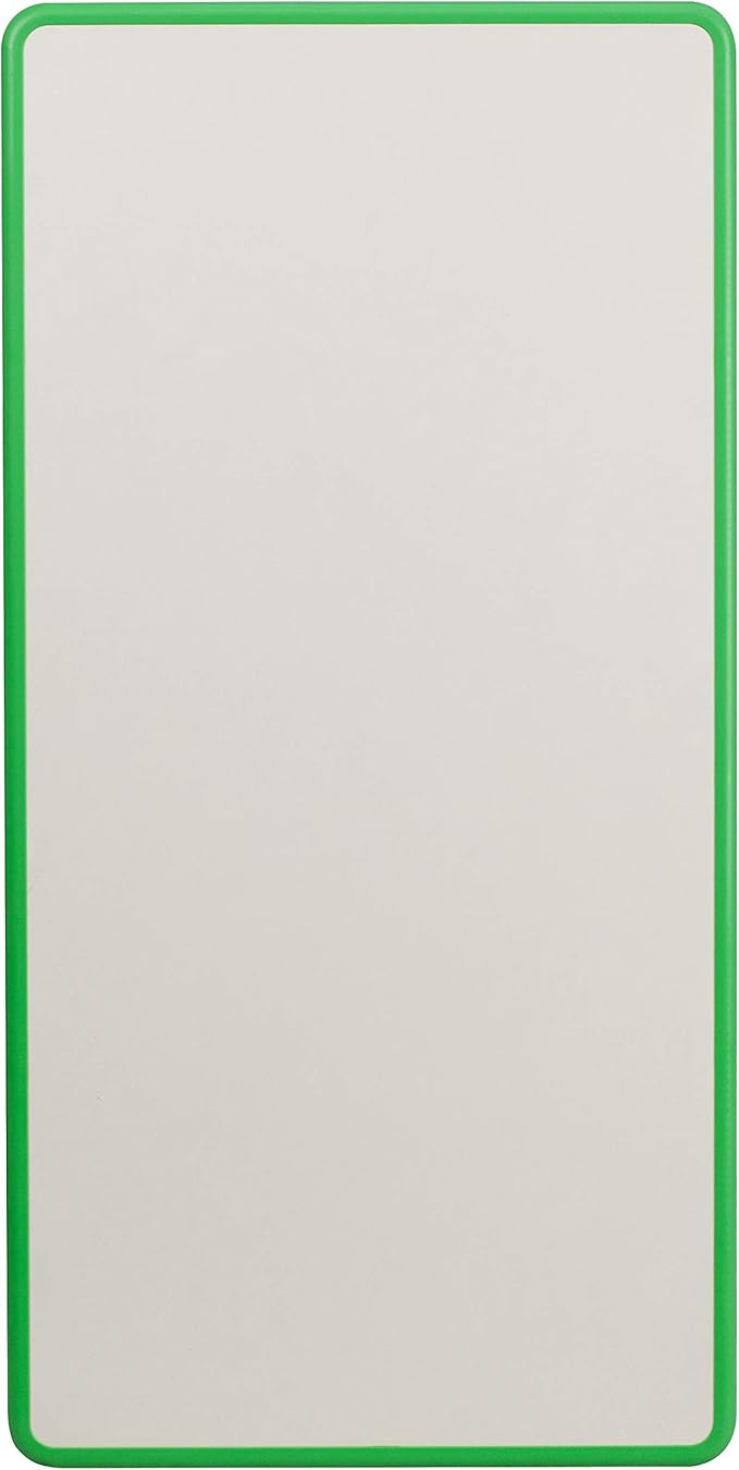 Flash Furniture Wren 23.625''W x 47.25''L Rectangular Green Plastic Height Adjustable Activity Table with Grey Top-Ruum Studio Home