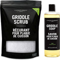CARON & DOUCET - 100% Plant-Based Griddle Cleaning Soap and Salt Scrub Set: Best for Removing Rust & Cleaning Burnt On Food While Seasoning Griddle-Ruum Studio Home