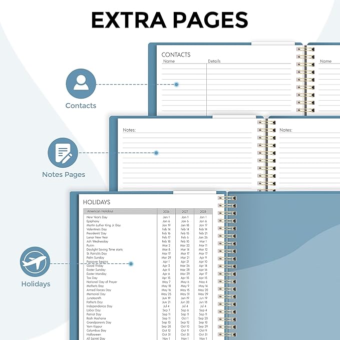 Planner 2026, 8.5" x 11" Monthly & Weekly Planner with Tabs, JAN - DEC 2026, Goal Setting & Time Management Organizer for Professionals & Students-Ruum Studio Home