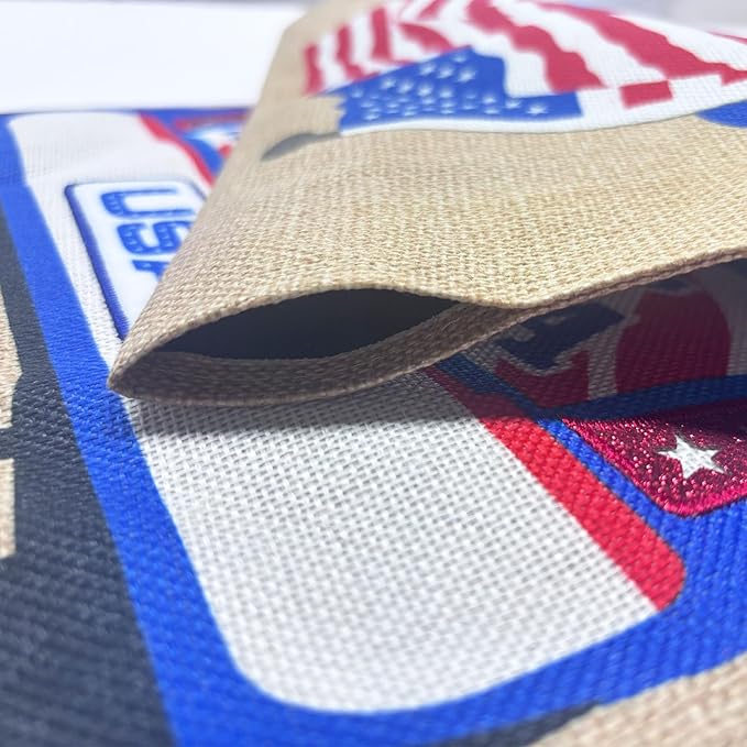TOPFLAGS Garden Flag Stand with American Garden Flags God Bless America and Car Yard Flag 12x18 Inch Holder Pole Stake Double Side for Outside with Clips and Stopper for Memorial Day 4 th of July-Ruum Studio Home
