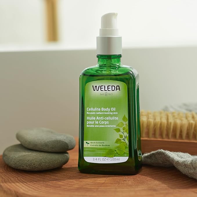 Weleda Birch Cellulite Body Oil 3.4 Fluid Ounce, Plant-Rich Oil with Birch, Rosemary and Jojoba-Ruum Studio Home