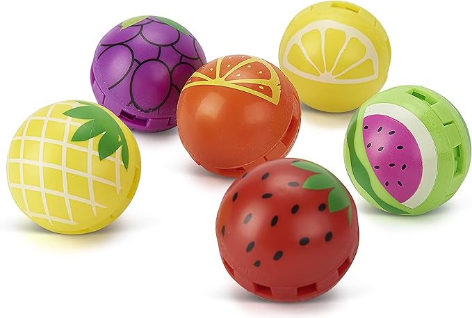 Sneaker Balls Fruitastic Sof Sole Shoe Eliminator & Remover, 3PK-Fresh, Clean Scent Blocks Odors-Twist-to-Activate, Colorful Designs, 6 Pack-Ruum Studio Home