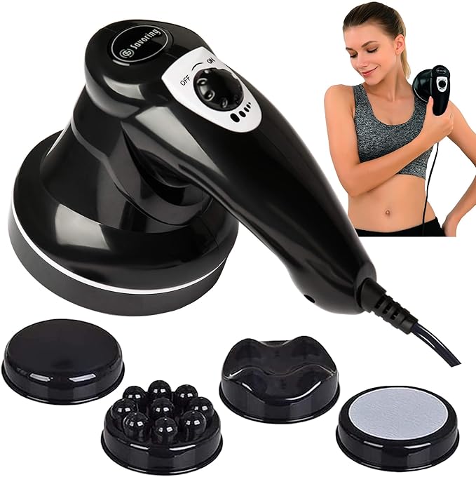 Body Sculpting Machine for Women - 6-Speed Cellulite Massage & Lymphatic Drainage Device with Lipo Roller, Handheld Home Use for Belly Fat, Stomach, Thighs & Buttocks Sculpting-Ruum Studio Home