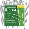 Landscape Staples 12 Inch 120 Pack, Garden Stakes Galvanized Garden Staples 11 Gauge, Plant Cover Stakes for Lawn Weed Barrier-Ruum Studio Home