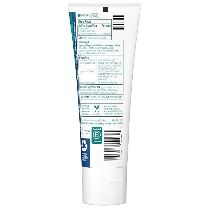 Tom’s of Maine Watermelon Wiggle Kids Toothpaste with Fluoride, Kids Natural Toothpaste, For Children Ages 2 and Up, Helps Prevent Cavities, 5.1 Oz 3 Pack-Ruum Studio Home