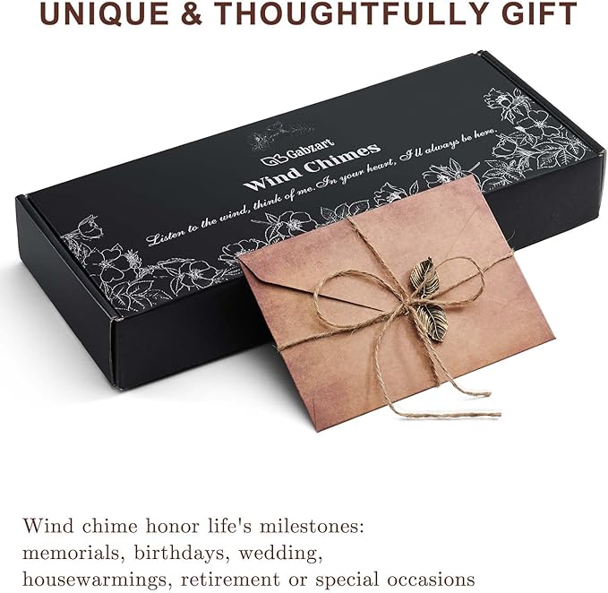 Wind Chimes for Outside, Hummingbird Deep Tone Vintage Wind Chime Outdoor Clearance, Sympathy/Memorial/Festivals/Birthday Gift for Mom Dad Grandma, Home Garden Patio Decor (32" Hummingbird)-Ruum Studio Home