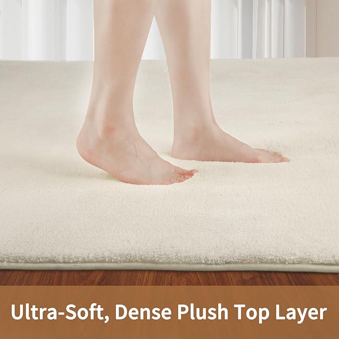 Sour Lemon 6x9 Soft Fluffy Machine Washable Non Slip Carpet Rugs for Living Room, Bedroom, Playroom, Kid's Room - Fluffy Home Decor-Ruum Studio Home