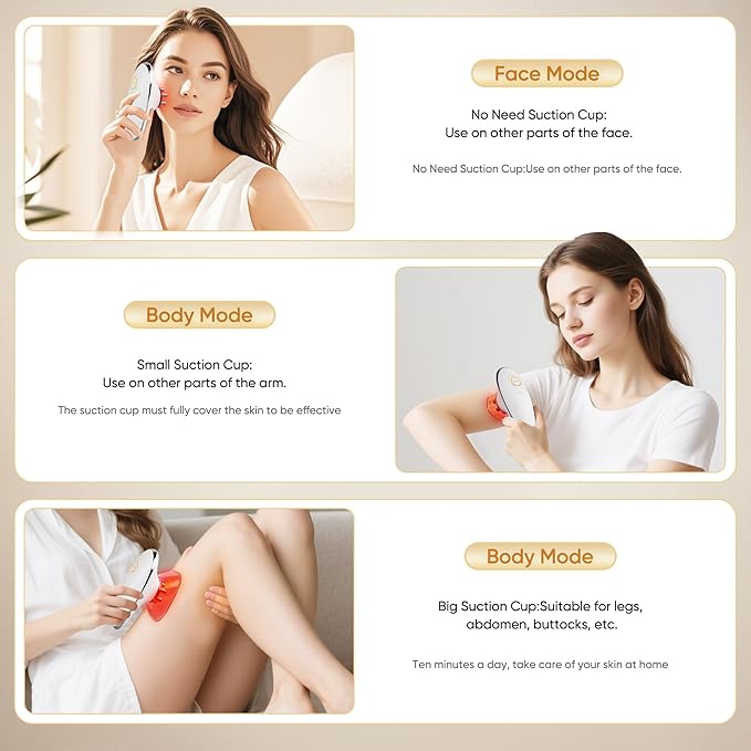 Body Smart Scraping - 3 in 1 Body Sculpting Machine - Best Cellulite Removal Machine- Body Sculptor，Suitable for Legs, Abdomen, Arms, Love Handles, Relieves Muscle Tension and Tightens Skin-Ruum Studio Home
