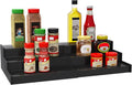 Spice Rack Organizer for Cabinet, 3 Tier Expandable Bamboo Spice Storage, Great for Kitchen Cabinet, Cupboard,Pantry and More(Black)-Ruum Studio Home