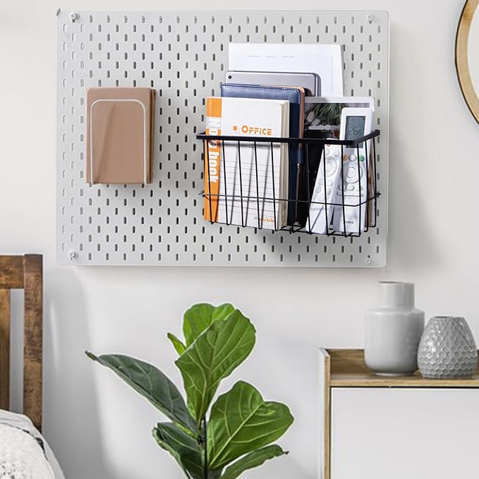 dedoot Magnetic Holder Locker 11"x 3.9"x 5.9" Strong Magnetic Black Mesh Holder Magnetic Basket Organizer Shelf Rack for Whiteboard,Fridge, Sponge, Recipe, Beverage,Refrigerator,Office File Foil-Ruum Studio Home