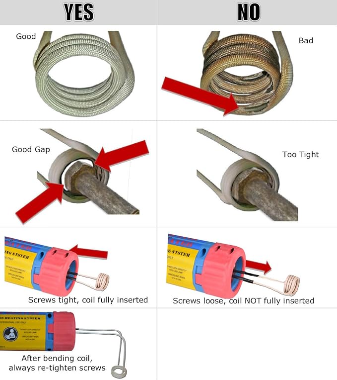 Generic Magnetic Induction Heater, Flameless Bolt Removal Tool, Handhled Induction Heater Kit with 8 Coils & 2 Copper Wires, 1100W Rusty Bolt Removing Tool (Upgraded Rotary Type), Blue-Ruum Studio Home