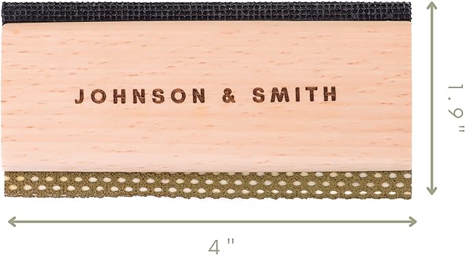 Johnson & Smith Sweater Comb - Double Sided Sweater Shaver Lint Scraper - Easy Grip Cashmere Comb - Multifunction Fabric Clothes Shaver Cashmere Pill Remover - Travel Pilling Remover Brush with Pouch-Ruum Studio Home