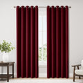 ChrisDowa Burgundyout Curtains 70 inches Wide for Bedroom - 2 Panels Set Extra Wide Grommet Thermal Insulated Room Darkening Curtains for Living Room (Burgundy, 70 x 84 Inch)-Ruum Studio Home