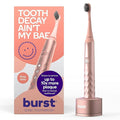 Burst Original Sonic Electric Toothbrush for Adults (Rose Gold) | Soft Bristle Clean Deep, Stain & Plaque Removal | 3 Modes: Teeth Whitening, Sensitive & Massage-Ruum Studio Home