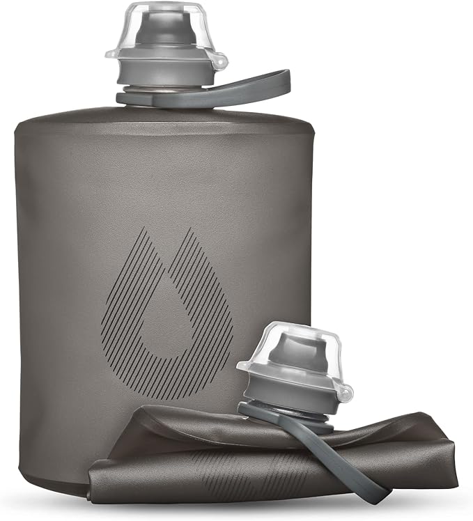 HydraPak Stow - Collapsible Backpacking Water Bottle (350ml, 500ml, 1L) - BPA Free, Ultra Light, Spill-Proof Twist Cap-Ruum Studio Home