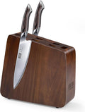 Magnetic Knife Block 10 x 9 Inches, Double Sided Magnetic Knife Holder and Kitchen Knife Organizer Storage, 7 Slots Acacia Wood Universal Knife Block for Chefs-Ruum Studio Home