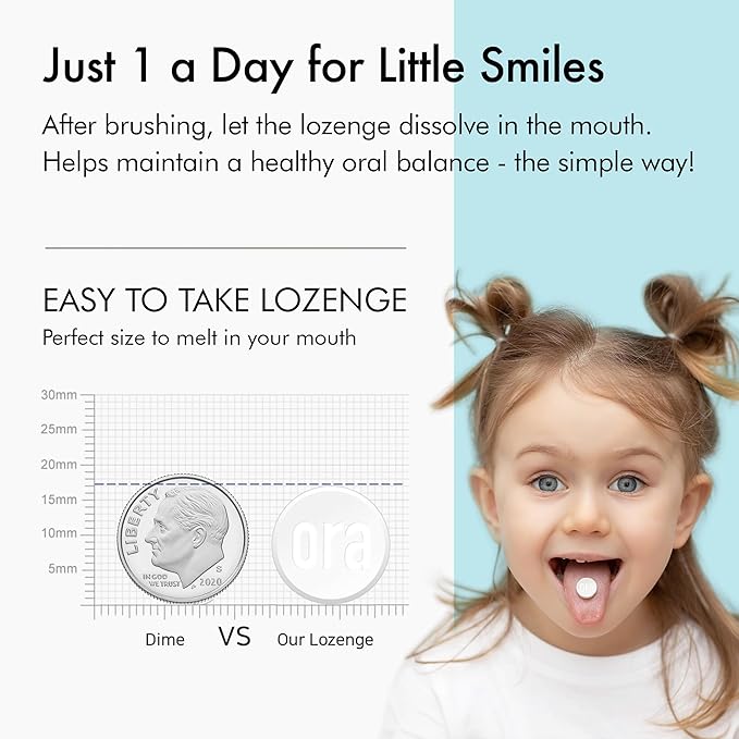 Kids Dental Probiotics for Anti-Cavity + Healthy Teeth and Gums, 8 Billion CFU Probiotics for Oral Health, Yogurt Flavor 1-PK-Ruum Studio Home