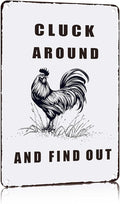 Chicken Coop Accessories Metal Signs,Funny Chickens Tin Signs - Chicken Decor Farmhouse Wall Decor,Chickens Gifts Rustic Farm House Decorations for Home/kitchen/Outdoor Garden-Ruum Studio Home