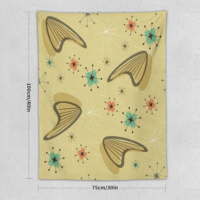 ICMOLYYENLO Boho Medieval Cat Tapestry, Abstract Atomic Starburst Geometric Aesthetic Art Wall Hanging For Bedroom Living Room Dormitory 60x80 Inches-Ruum Studio Home