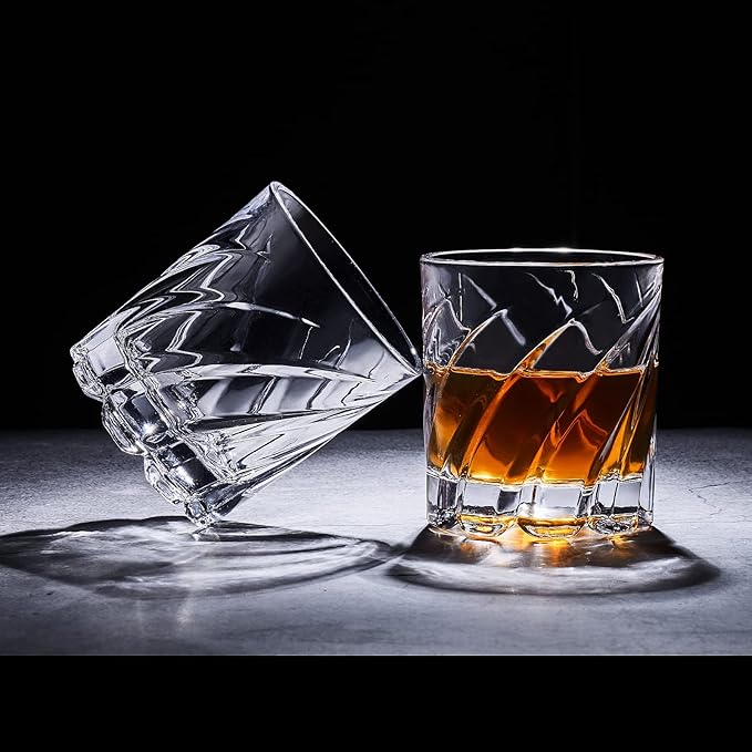 Whiskey Glasses with 4 Iceball molds and a Luxury Box, Old Fashioned Whiskey Glasses, Gifts for Dad from Daughter Son Kids, Best Father Ever Whiskey Glass, Gifts for Husband-Ruum Studio Home