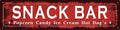 Vintage Tin Sign Retro Metal Snack Bar Signs Stylish Wall Art Plaques for Home Decor Bathroom Kitchen House and Gothic Wall Decor or as a Unique Poster 16x4 in-Ruum Studio Home