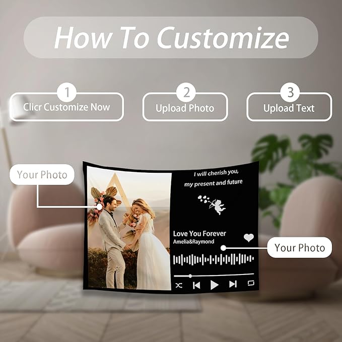 Custom Tapestry For Wall Bedroom Custom Backdrop Personalized Image Text Photo Customized Funny Tapestry Banners And Signs Song Horizontal Tapestrys-Ruum Studio Home