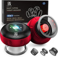 2 Electric Cupping Therapy Set, 5-in-1 Smart Cupping kit with Red Light Therapy, Gua Sha Massage Tool, Relieves Neck Shoulder Back Aches Muscle Soreness, Improves Blood Circulation - Red-Ruum Studio Home