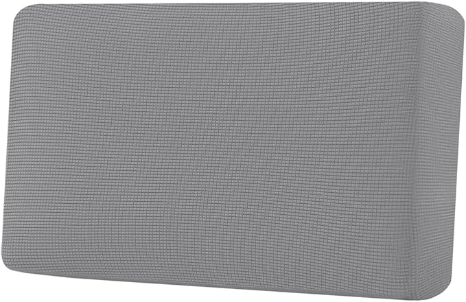 H.VERSAILTEX Super Stretch Individual Seat Cushion Covers Sofa Covers Couch Cushion Covers Slipcover Sets Thick Jacquard Textured Twill Fabric (1 Piece Loveseat Cushion Cover, Dove)-Ruum Studio Home