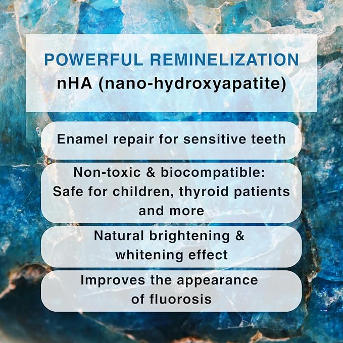 Bamboo Salt Toothpaste with nHA | Fluoride Free, Nano Hydroxyapatite, Remineralizing, Sensitive Teeth, Whitening - Dentist Recommended Oral Care - Pepperming & Pine Flavor, 3 Fl Oz 1 Pk-Ruum Studio Home