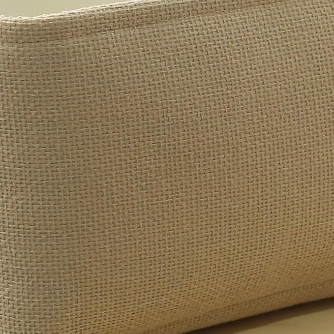 TheWarmHome Decorative Basket Rectangular Small Storage Basket Fabric Storage Bin Organizer Basket with Handles for Clothes Storage (Beige, 11.8L×7.9W×5.2H inch)-Ruum Studio Home