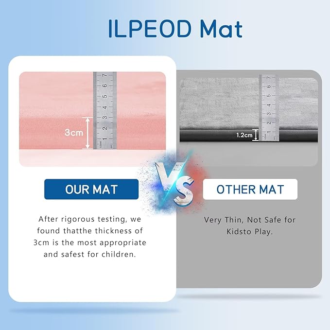 Baby Play Mat for Floor Tummy Time Mat Nursery Rug Muscle Mat Area Rug Playroom Rug Tatami Mat 13'1"x6'7" Memory Foam 1.3" Thick Crawling Mat for Babies,Toddlers, Infants, Kids,Floor Mat(Pink)-Ruum Studio Home