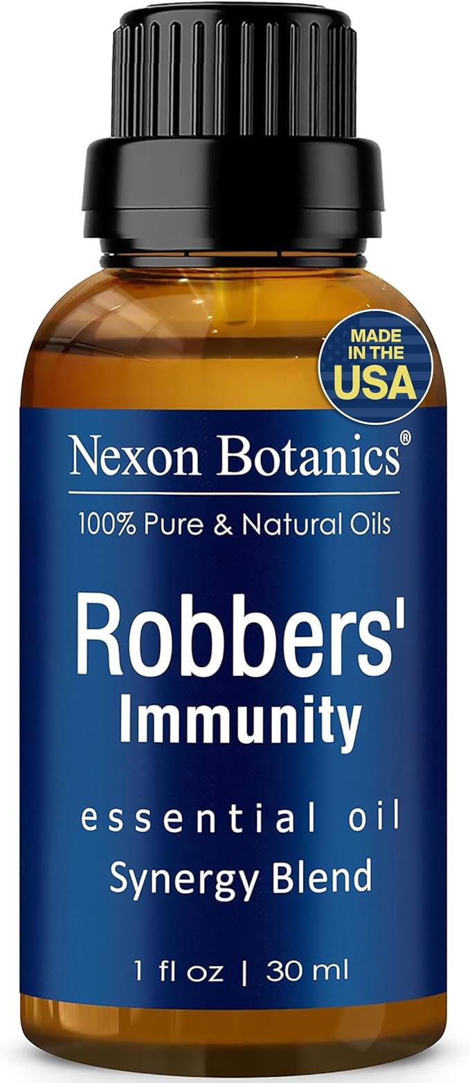 Robbers' Immunity Essential Oil Blend 30 ml - Immune Boost Aromatherapy for Diffusers - Natural Shield Against Impurities - Nexon Botanics-Ruum Studio Home