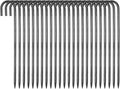 VEVOR Rebar Stakes, 16-Inch, Heavy-Duty 0.4 in Diameter J Hook, Galvanized Steel Ground Anchors with Chisel Point End & Rust-Resistant Coating, for Gardening Support, Fence, Camping Tents (24-Pack)-Ruum Studio Home