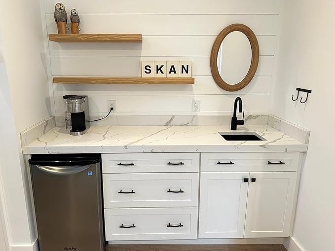 joelsantiques - 36 Inch Wooden Floating Shelves for Wall - 36x8x2 in - Made of Natural Wood - Heavy Duty Rustic Wall Shelves for Bedroom - Perfect for Living Room, Kitchen - Natural-Ruum Studio Home