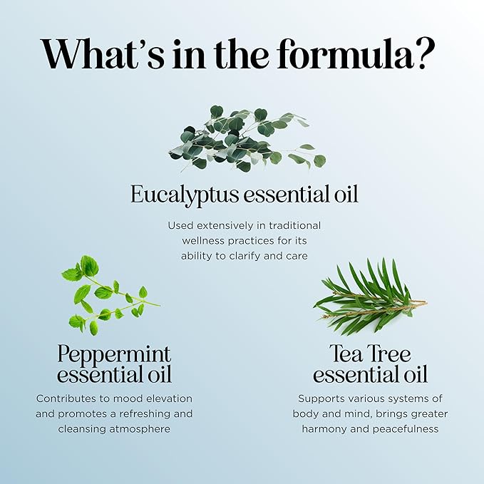 Breathe Essential Oil for Diffuser - Invigorating and Refreshing Breathe Essential Oil Blend with Eucalyptus Peppermint Tea Tree and Mint for Diffusers for Home and Shower Aromatherapy (2 Fl Oz)-Ruum Studio Home