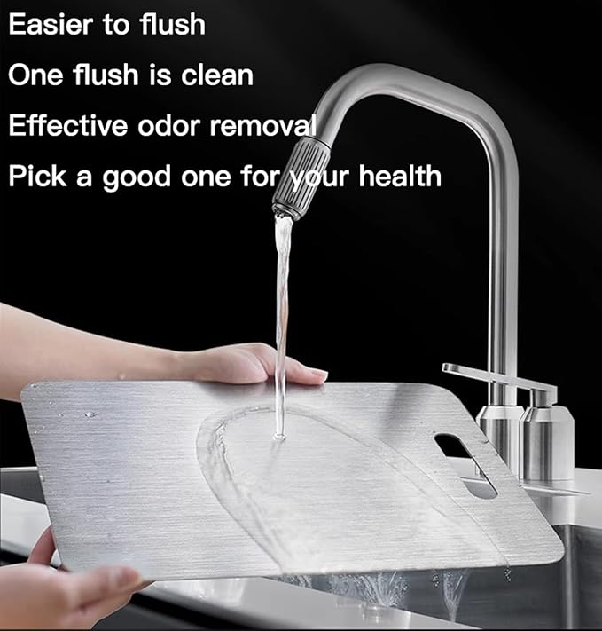 Titanium Cutting Board, New Upgrade Pure Titanium Cutting Boards for Kitchen,Food Grade 316 Stainless Steel Cutting Board，Double sided Dishwasher Safe 13.4 * 9inch-Ruum Studio Home