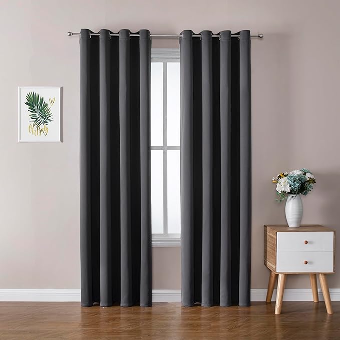 ChrisDowa Custom Blackout Curtain for Bedroom and Living Room. Thermal Insulated Room Darkening Curtain 1 Panel (Custom Size and Color)-Ruum Studio Home
