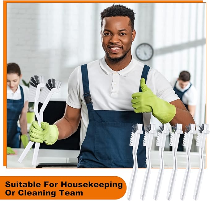 Rtteri 48 Pcs Kitchen Scrub Brush Bulk Plastic Sink Bathroom Cleaning Edge Corner Brush for Household Bottle Dish Tile Lines Window Track Crevice with Stiff Bristle-Ruum Studio Home