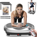 Vibration Plate Exercise Machine - Whole Body Workout Vibration Platform Lymphatic Drainage Machine for Weight Loss Home Fitness with Resistance Bands Remote-Ruum Studio Home