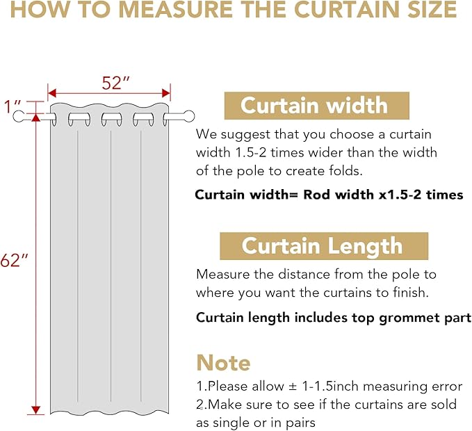 H.VERSAILTEX Blackout Window Curtain Panels Thermal Insulated Room Darkening Solid Grommet Curtains/Drapes for Bedroom Privacy Protection (Set of 2 Panels,52 by 63 Inch Long, Baby Pink)-Ruum Studio Home