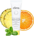 ELIMS Travel Size Nano Hydroxyapatite Toothpaste Fluoride Free - Xylitol Remineralizing Toothpaste for Whitening Sensitive Teeth - Orange Pineapple Mint Toothpaste for Adults & Kids 1oz-Ruum Studio Home