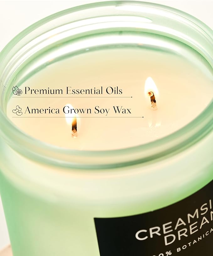 M&SENSE Orange Creamsicle Summer Scented Candle - 11.6oz Clean Non Toxic Natural Soy Wax 70-Hour Slow Burning Candle, 2-Wick Long Lasting Home Fragrance Gifts for Housewarming & Anniversaries-Ruum Studio Home