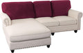 PrinceDeco Velvet Cushion Covers for Sectional Couch, 3 Back Cushion, Burgundy-Ruum Studio Home