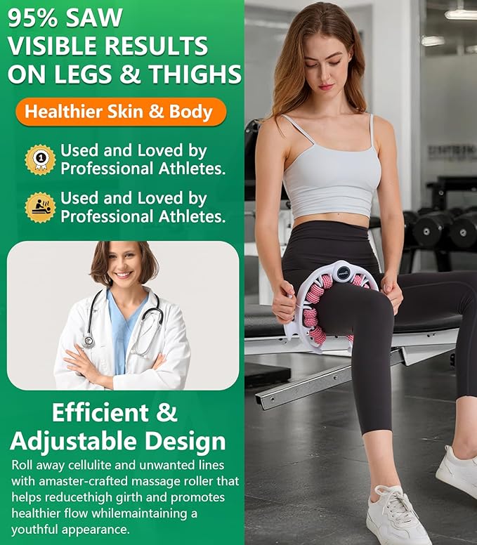 Cellulite massage tool | 360°removable cellulite remover for legs & Lymphatic Drainage Massager | Fascia Blaster for Contoured & Smoother Skin,Tool for Sore Arms, Legs, Stomach & ButtocksGreen-Ruum Studio Home