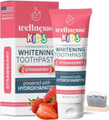 Wellnesse Kids Hydroxyapatite Toothpaste with Xylitol - Fluoride Free Toddler & Kid's Natural Toothpaste, Freshens Breath, Sensory-Friendly Oral Care, Vegan, Strawberry Flavor, 4 oz (Pack of 1)-Ruum Studio Home