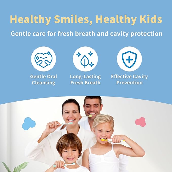 Mouth Spray for Kids, Toddler Toothpaste Helper, Fluoride Free Baby Toothpaste Cavity Protection, Oral Care with Natural P113+ Antibacterial Peptide - for Newborns to Age 6 (Watermelon)-Ruum Studio Home