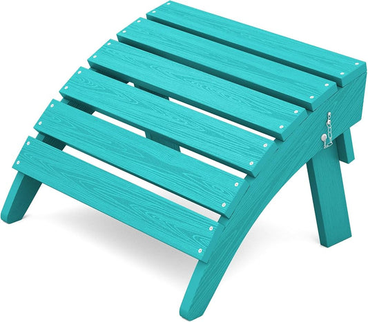 KINGYES Folding Adirondack Ottoman for Adirondack Chair, Aruba-Ruum Studio Home